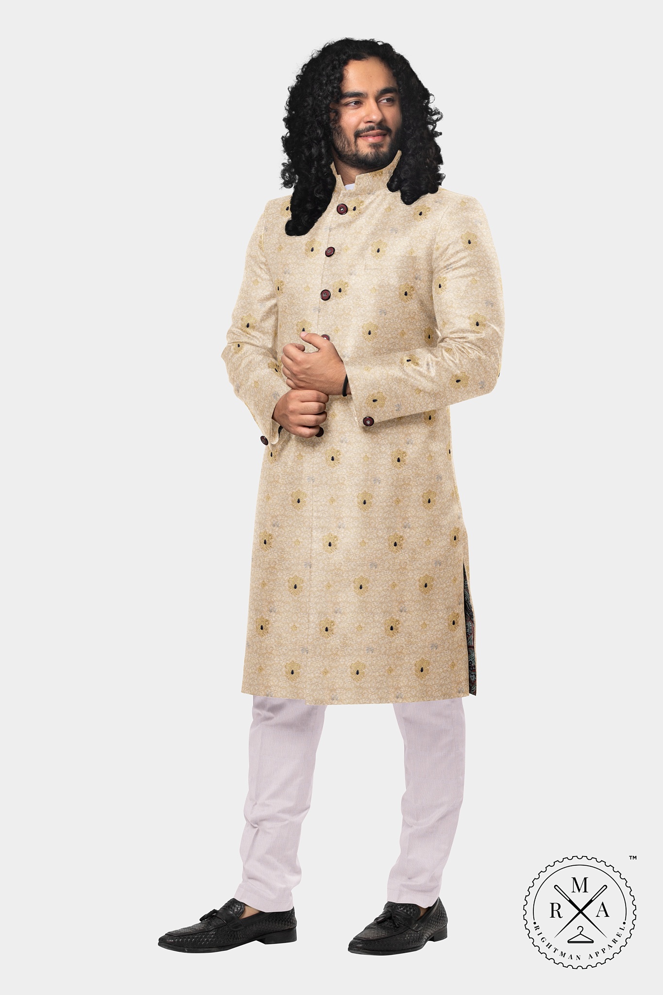 Golden Meadow Light Golden Kurta  SK88